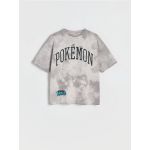 Tricou oversized Pokémon - gri-inchis