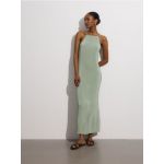 Rochie maxi - verde-pal