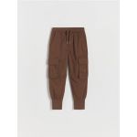 BOYS` TROUSERS - maro-inchis