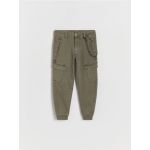 BOYS` TROUSERS & CHAIN - verde-maroniu