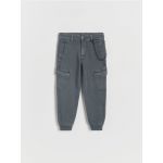 BOYS` TROUSERS & CHAIN - gri-inchis