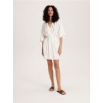 Rochie din viscoza - alb