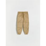 Pantaloni parachute din bumbac - bej