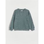 Bluza sport oversized - turcoaz-inchis