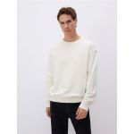Bluza sport comfort, din bumbac - crem