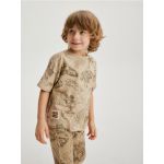 Tricou oversized Marvel - bej