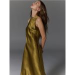 LADIES` DRESS - verde-oliv deschis