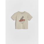 Tricou oversized - bej