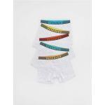 Set de 5 perechi de boxeri din material majoritar bumbac - gri deschis