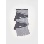 Set de 5 perechi de boxeri din material majoritar bumbac - gri-inchis