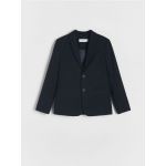 Blazer elegant din amestec de viscoza - bleumarin