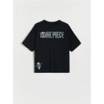 Tricou oversized One Piece - negru