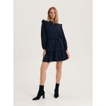 Rochie mini, cu continut ridicat de Lyocell - bleumarin