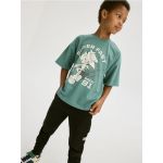 Tricou oversized Sonic - verde