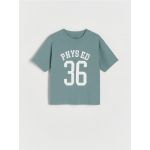 Tricou oversized, cu continut ridicat de bumbac - verde