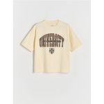 Tricou oversized University of Cambridge - nude