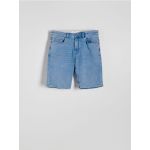Pantaloni scurti slim fit din denim - albastru