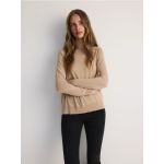 Bluza din amestec de matase - bej