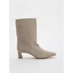 Botine din piele - bej