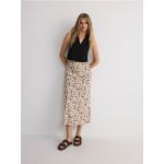 Fusta midi cu model - bej
