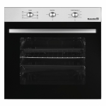 Cuptor incorporabil Hausberg HB-8053IN, electric, putere 2200 W, 71 l, 6 functii, ventilatie, timer, Clasa A, negru inox