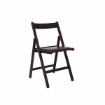 Scaun pliant BASIC tapitat, wenge, 38x35x78.5 cm