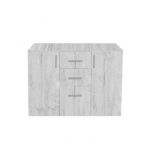 Comoda ALMA, 2 usi, 3 sertare, 105x40x82 cm, pin antichizat