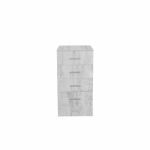 Comoda ALMA, 4 sertare, pin antichizat, 50x40x103 cm