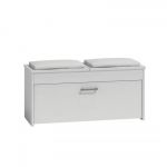 Pantofar LORCA, 3 rafturi, alb, 100x38x46 cm