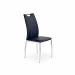 Scaun CHAIR K187, cu sezut tapitat, negru, 46x56x97 cm