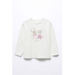 Bluza de bumbac cu imprimeu grafic Garden