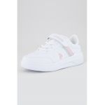 Pantofi sport de piele ecologica cu velcro