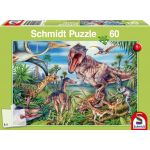 Puzzle 60 piese - Amongst The Dinosaurs | Schmidt
