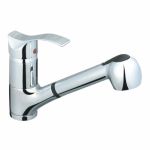 Baterie chiuveta bucatarie cu dus Sanitec SN0012, monocomanda