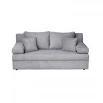 Canapea ANA LUX extensibila, 3 locuri, cu lada depozitare, gri, 185x82x80 cm