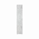 Dulap ALMA, 1 usa, 5 rafturi, corp alb, front pin antichizat, 203x52x40 cm