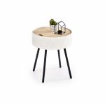 Masa cafea AURA, natural + alb, ,Ĺ 38 cm