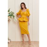 Rochie Karla Galben Mustar