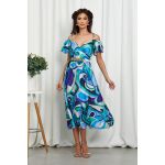 Rochie Ignis Albastra Multicolora