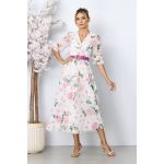 Rochie eleganta Roxa Roz Floral