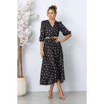 Rochie eleganta Yolanda Neagra cu buline