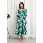 Rochie Yolanda Verde Bicolora