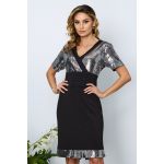 Rochie eleganta Logan Argintie
