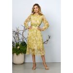 Rochie eleganta Saraia Galben Multi