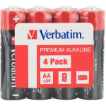Baterii Verbatim, Alkaline, AA, 4 buc, 49501