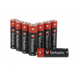 Baterii Verbatim, Alkaline, AA, 8 buc, 49503