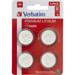 Baterii Verbatim, Lithium, CR2430, 3V, 4buc, 49534