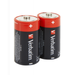 Baterii Verbatim, Alkaline, C, 2 buc, 49922