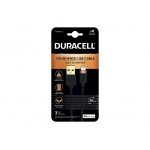 Cablu Duracell USB-A to Lightning C89 0.3m Negru