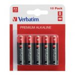 Baterii Verbatim, Alkaline, AA, 10 buc, 49875